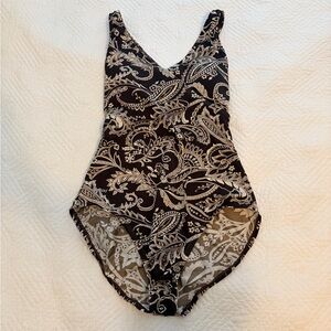 Speedo paisley print one piece swimsuit